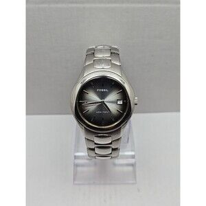 Fossil Arkitekt FS2903 Mens Stainless Steel Quartz Watch Gray Dial New Battery